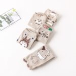 جوراب گوشدار کرمی - تصویر 5