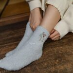 جوراب حوله ای گلدوزی شده - تصویر 3