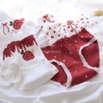 شورت کبریتی طرح توت فرنگی قرمز - تصویر 4