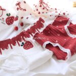 شورت کبریتی طرح توت فرنگی قرمز - تصویر 2