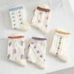 جوراب ساقدار گل گلی - تصویر 3