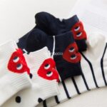 جوراب مچی کنار قلبی قرمز - تصویر 6