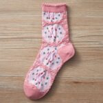 جوراب ساقدار گل گلی صورتی - تصویر 11