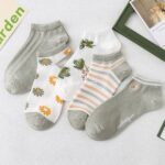 جوراب مچی گل گلی سبز - تصویر 12