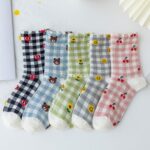 جوراب چهارخونه طرح دار ( ساقدار و مچی) - تصویر 10