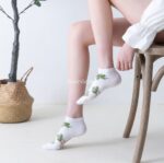 جوراب مچی گل گلی سبز - تصویر 5