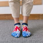 جوراب مچی طرح ماهی و گربه - تصویر 3