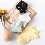 جوراب زیر قوزکی طرح گلبرگ - تصویر 4