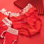 شورت گیپوری قرمز - تصویر 4