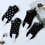 جوراب مچی نخی لبه چین دار - تصویر 2