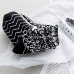 جوراب مچی نخی لبه چین دار - تصویر 3