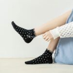 جوراب مچی نخی لبه چین دار - تصویر 5