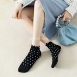 جوراب مچی نخی لبه چین دار - تصویر 9