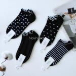 جوراب مچی نخی لبه چین دار - تصویر 13