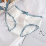 شورت زنانه نخی طرح قلبی آبی (سایز ۳۸-۴۲) - تصویر 10