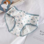 شورت زنانه نخی طرح قلبی آبی (سایز ۳۸-۴۲) - تصویر 11