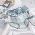 شورت زنانه نخی طرح قلبی آبی (سایز ۳۸-۴۲) - تصویر 13