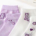 جوراب مچی خرسی توری یاسی - تصویر 2