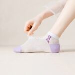 جوراب مچی خرسی توری یاسی - تصویر 10