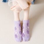 جوراب مچی خرسی توری یاسی - تصویر 11