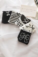 شورت سیاه سفید پاپیونی (سایز 38 الی 42) - تصویر 3