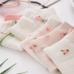 جوراب توری شکوفه صورتی - تصویر 8