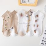 جوراب توری خرسی کرمی - تصویر 14