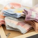 جوراب مچی طرح چارخونه رنگی رنگی - تصویر 8