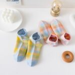 جوراب مچی طرح چارخونه رنگی رنگی - تصویر 16