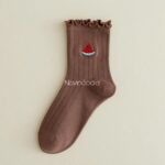 جوراب ساقدار گلدوزی میوه ای - تصویر 5