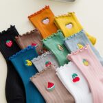 جوراب ساقدار گلدوزی میوه ای - تصویر 11