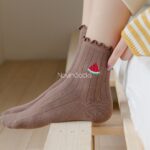 جوراب ساقدار گلدوزی میوه ای - تصویر 3