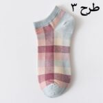 جوراب مچی طرح چارخونه رنگی رنگی - تصویر 2