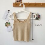 تاپ نیم تنه کبریتی طرح ارغوان - تصویر 2