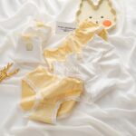 شورت زنانه سفید_لیمویی - تصویر 7