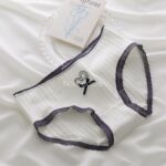 شورت نخی سورمه ای طرح  قلب و پاپیون( سایز XL) - تصویر 5