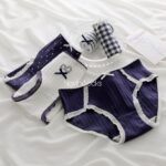 شورت نخی سورمه ای طرح  قلب و پاپیون( سایز XL) - تصویر 6