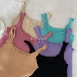 تاپ نیم تنه کبریتی طرح ارغوان - تصویر 3