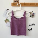 تاپ نیم تنه کبریتی طرح ارغوان - تصویر 19