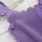 تاپ نیم تنه کبریتی طرح ارغوان - تصویر 11