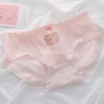 شورت طرح خرس پاپیونی صورتی ( سایز 40-44) - تصویر 3