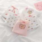 شورت طرح خرس پاپیونی صورتی ( سایز 40-44)