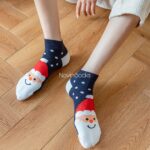 جوراب مچی کریسمسی خال خالی - تصویر 5