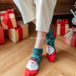 جوراب مچی کریسمسی خال خالی - تصویر 8