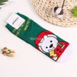 جوراب ساقدار طرح پنگوئن و آدم برفی - تصویر 8