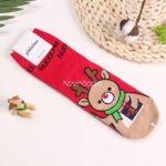 جوراب ساقدار طرح پنگوئن و آدم برفی - تصویر 7