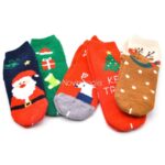 جوراب حوله ای طرح بابانوئل و کریسمس ( جوراب گرم) - تصویر 3