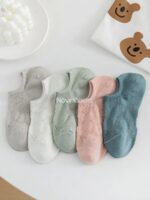 جوراب زیر قوزکی طرح رز - تصویر 3