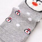 جوراب مچی طرح آدم برفی و پنگوئن - تصویر 7