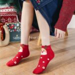 جوراب مچی طرح آدم برفی و پنگوئن - تصویر 11